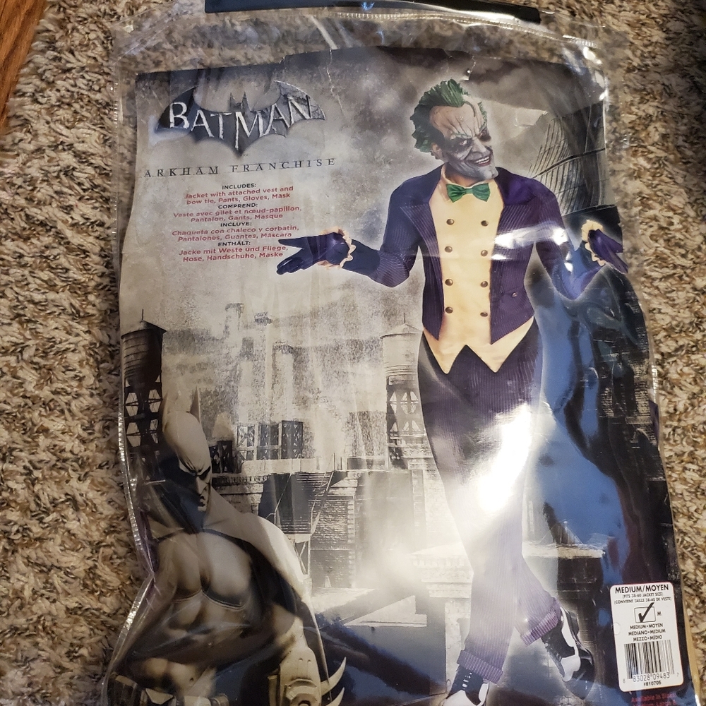 Halloween costume men's Arkham joker